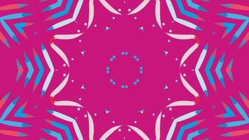 symmetrische Muster, vj fraktales Kaleidoskop nahtlose Schleifenanimation.