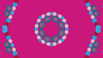 symmetrical patterns,VJ fractal kaleidoscope seamless loop animation. video