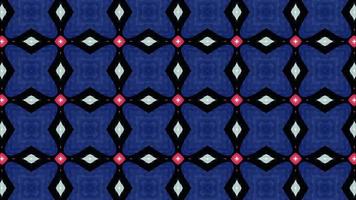 motifs symétriques, animation de boucle parfaite de kaléidoscope fractal vj. video