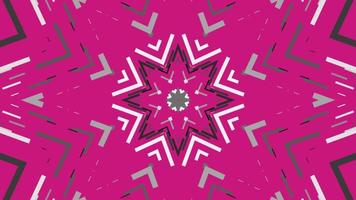 symmetrical patterns,VJ fractal kaleidoscope seamless loop animation. video