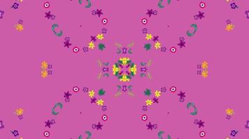 symmetrical patterns,VJ fractal kaleidoscope seamless loop animation. video