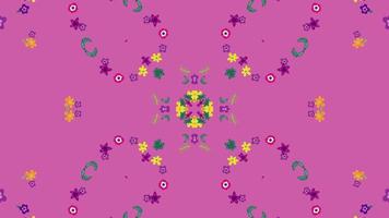 symmetrische Muster, vj fraktales Kaleidoskop nahtlose Schleifenanimation. video