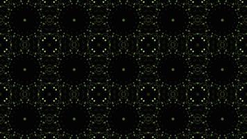 animation de boucle parfaite de kaléidoscope de fractale de modèles symétriques vj video