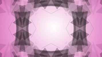 symmetrical patterns,VJ fractal kaleidoscope seamless loop animation. video