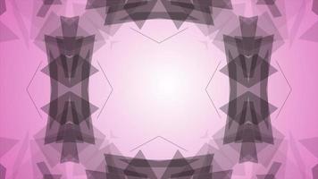 symmetrical patterns,VJ fractal kaleidoscope seamless loop animation. video