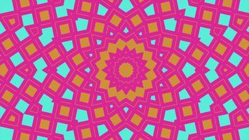 symmetrische Muster, vj fraktales Kaleidoskop nahtlose Schleifenanimation. video