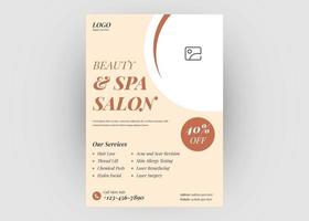 Beauty salon flyer template