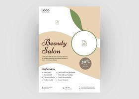 Beauty salon flyer template