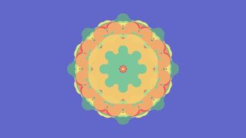 symmetrical patterns,VJ fractal kaleidoscope seamless loop animation. video
