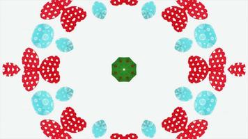patrones simétricos vj animación de bucle sin interrupción caleidoscopio fractal video