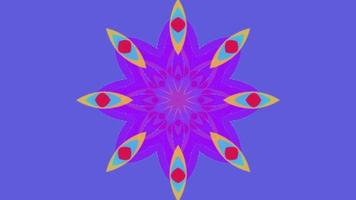 symmetrical patterns,VJ fractal kaleidoscope seamless loop animation. video