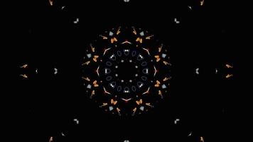 Symmetrical Patterns VJ Fractal Kaleidoscope Seamless Loop Animation video