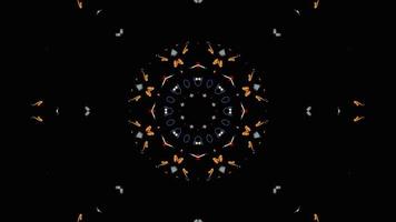 Symmetrical Patterns VJ Fractal Kaleidoscope Seamless Loop Animation video