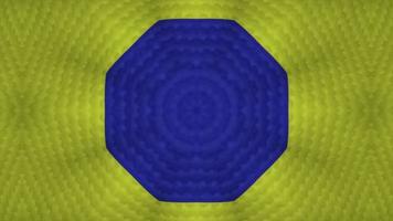 animation de boucle parfaite de kaléidoscope de fractale de modèles symétriques vj video