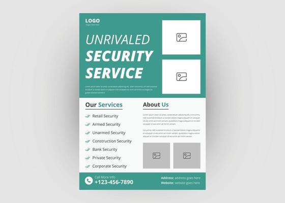 Trusted security service flyer design