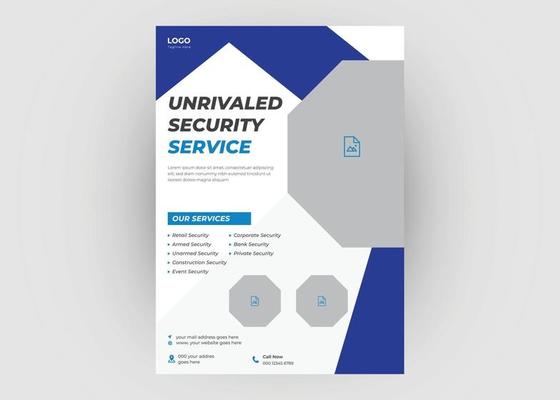 Trusted security service flyer design