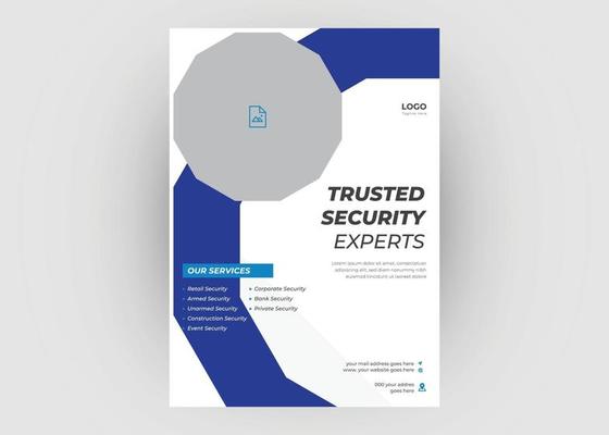 Trusted security service flyer design