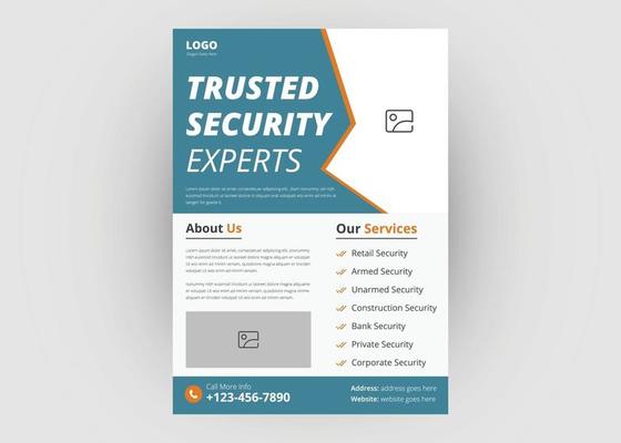 Trusted security service flyer design