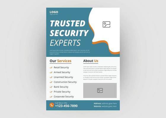 Trusted security service flyer design