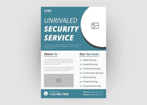 Trusted security service flyer design