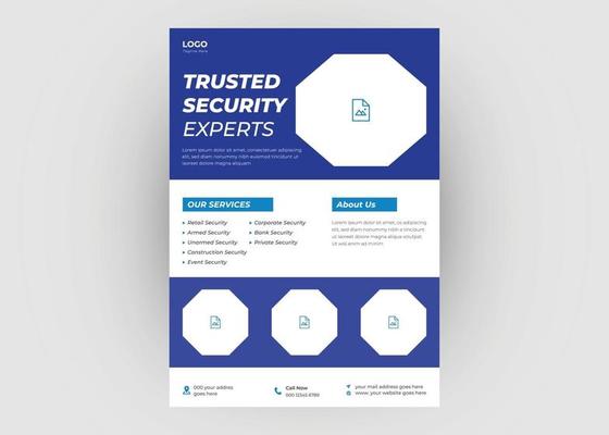 Trusted security service flyer design