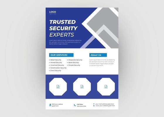 Trusted security service flyer design