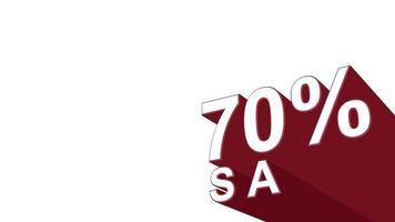 sconto del 70 percento in vendita video