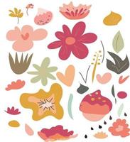 floral element vector illustration