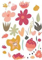 rustic floral vector illustration