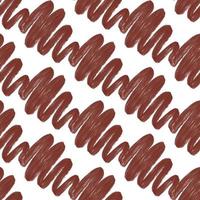 Seamless pattern with abstract grunge brown ink textured curly line vector