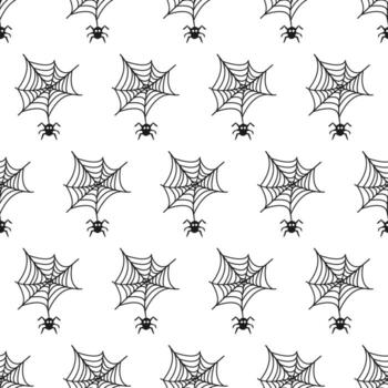 patrón sin fisuras con telaraña. fondo de vector de halloween
