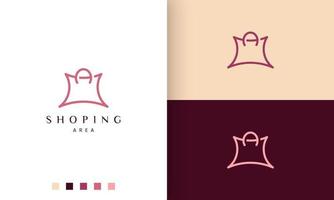 bag logo in unique and modern style vector