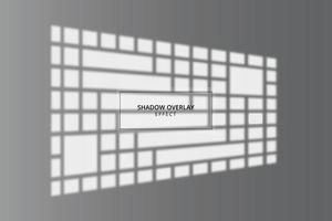 Window shadow overlay effect on gray background vector