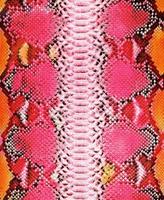Snake skin background. Orange and coral coloured texture photo