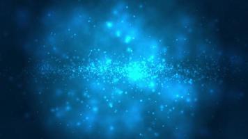 Blue Circle Particles Bokeh Light Background video