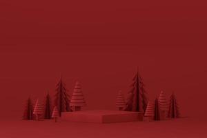 3D rendering christmas background, happy new year photo