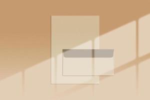 3d rendering, shadow overlay effect, various mock-ups photo
