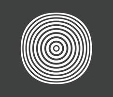 Concentric circle elements. Element for graphic vector