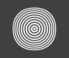 Concentric circle elements. Element for graphic vector