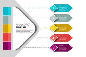 Infographic template with business concept. vector