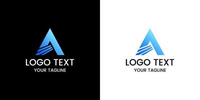 Letter a logo design vector