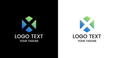 letter x logo design vector