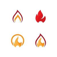 Fire flame illustration vector