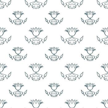 Hand drawn repeat pattern, seamless repeat pattern.