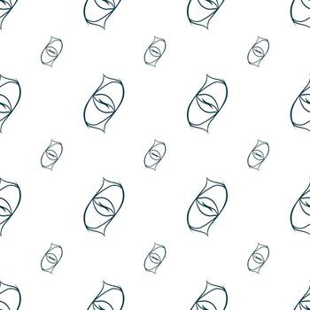 Hand drawn repeat pattern, seamless repeat pattern.