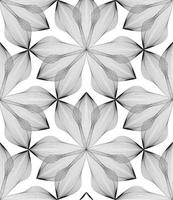 Abstract seamless floral pattern. Arabic fractal flower line ornament vector