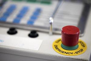 Red Alarm Button used for Emergencies photo