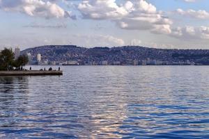 Seascape View in Nature in Turkey Izmir photo