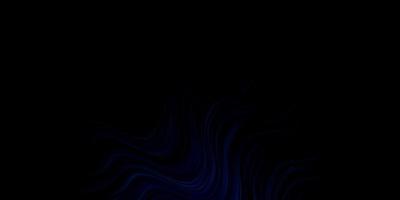 Dark BLUE vector background with bent lines.