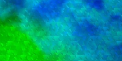Light Blue, Green vector background with triangles.